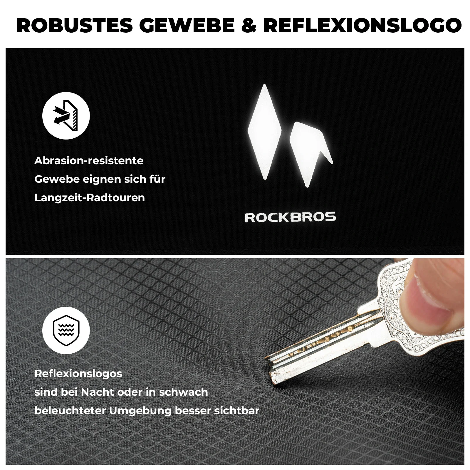 100% Wasserdichtes Gepäckträgertasche Gepäckträger für Vordergabel  7L AS-156 RideMate - Image 11