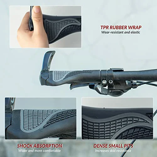Fahrrad Griffe Lenkergriffe Ergonomisch Fahrradlenkergriffe 1 Paar Rutschfester für 22,2 mm MTB Griffe - Image 2