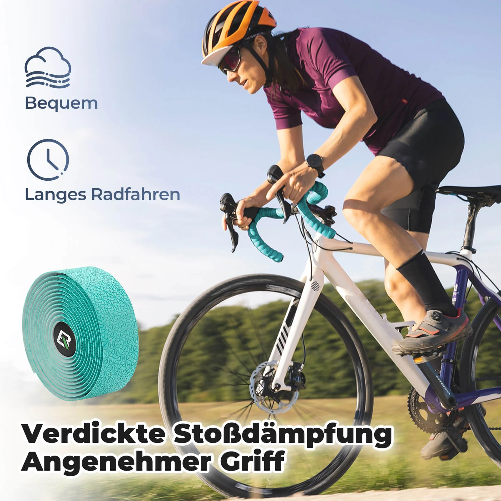 Fahrrad Lenkerband Griffband Lang 220cm für MTB Rennrad Vier Farben - Image 10