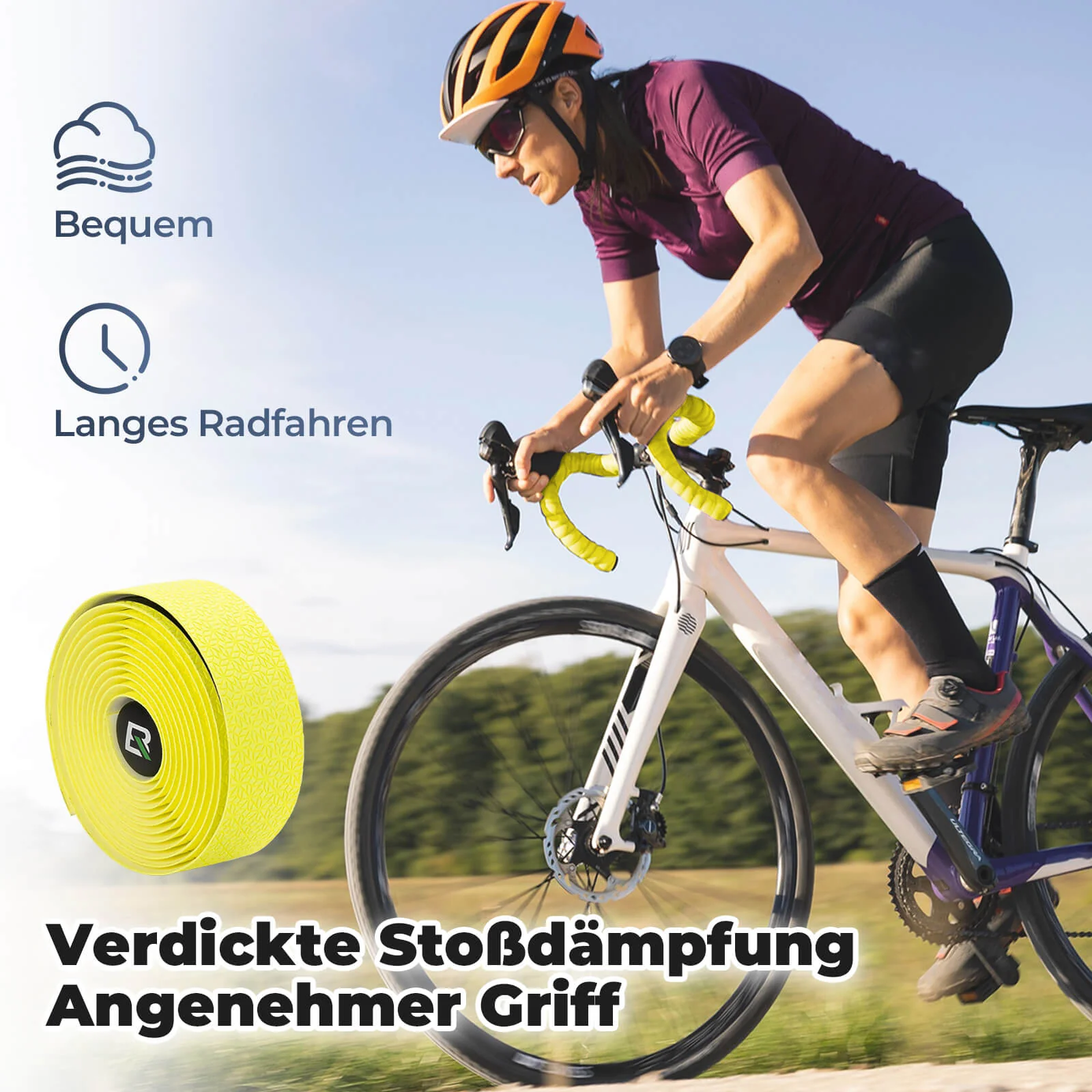 Fahrrad Lenkerband Griffband Lang 220cm für MTB Rennrad Vier Farben - Image 12