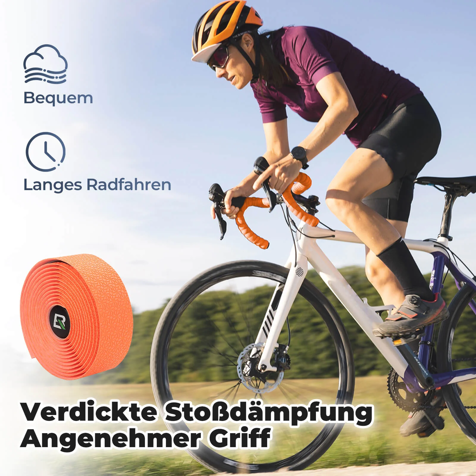 Fahrrad Lenkerband Griffband Lang 220cm für MTB Rennrad Vier Farben - Image 13
