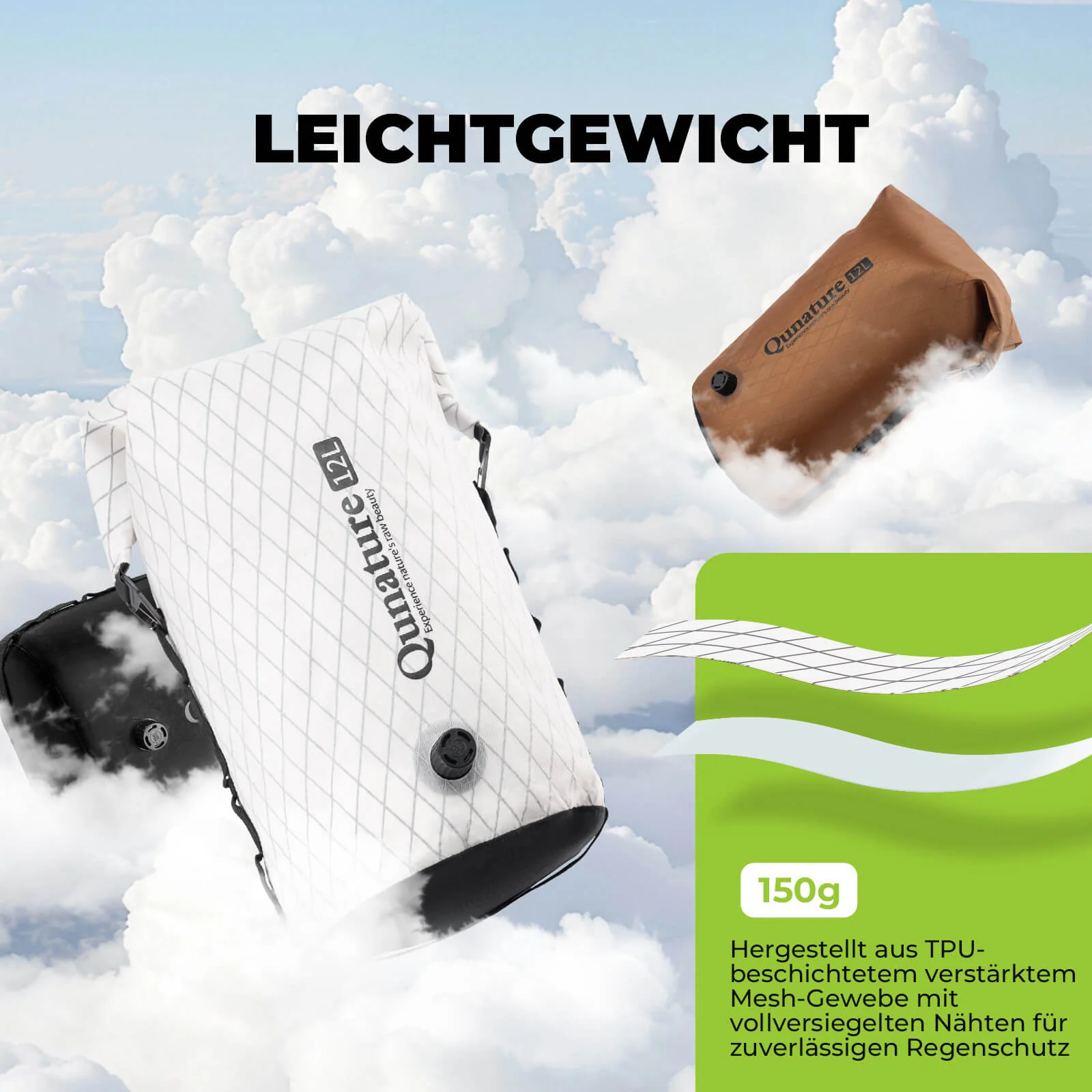 Qunature Lenkertasche 6L/12L Wasserdicht & Leicht - Image 14