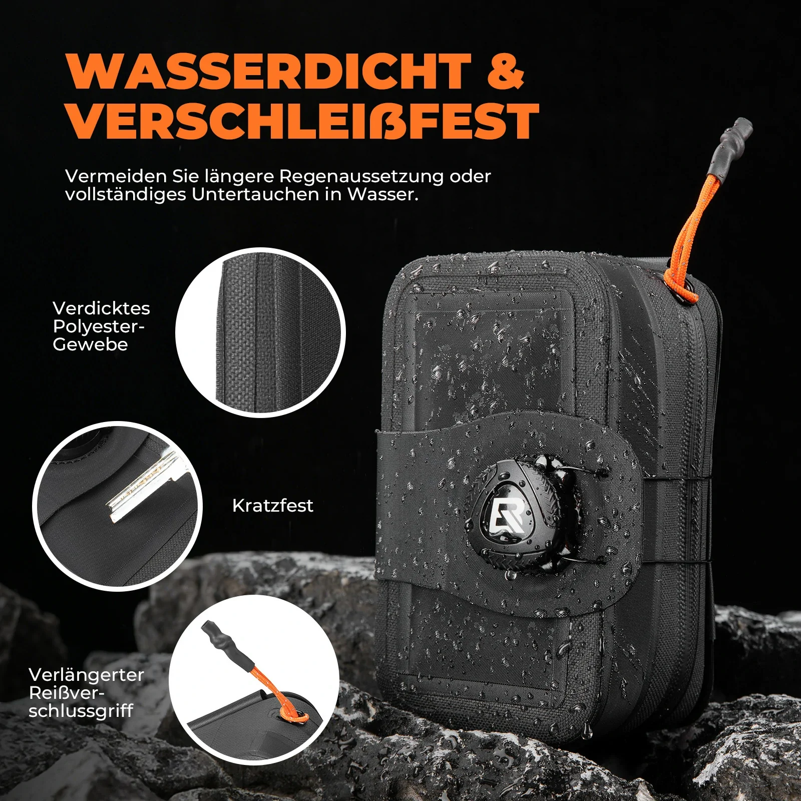 Fahrrad Satteltasche Drehknopf Verstellsystem Kompakte Wasserdichtes mit Flaschenhalter - Image 2