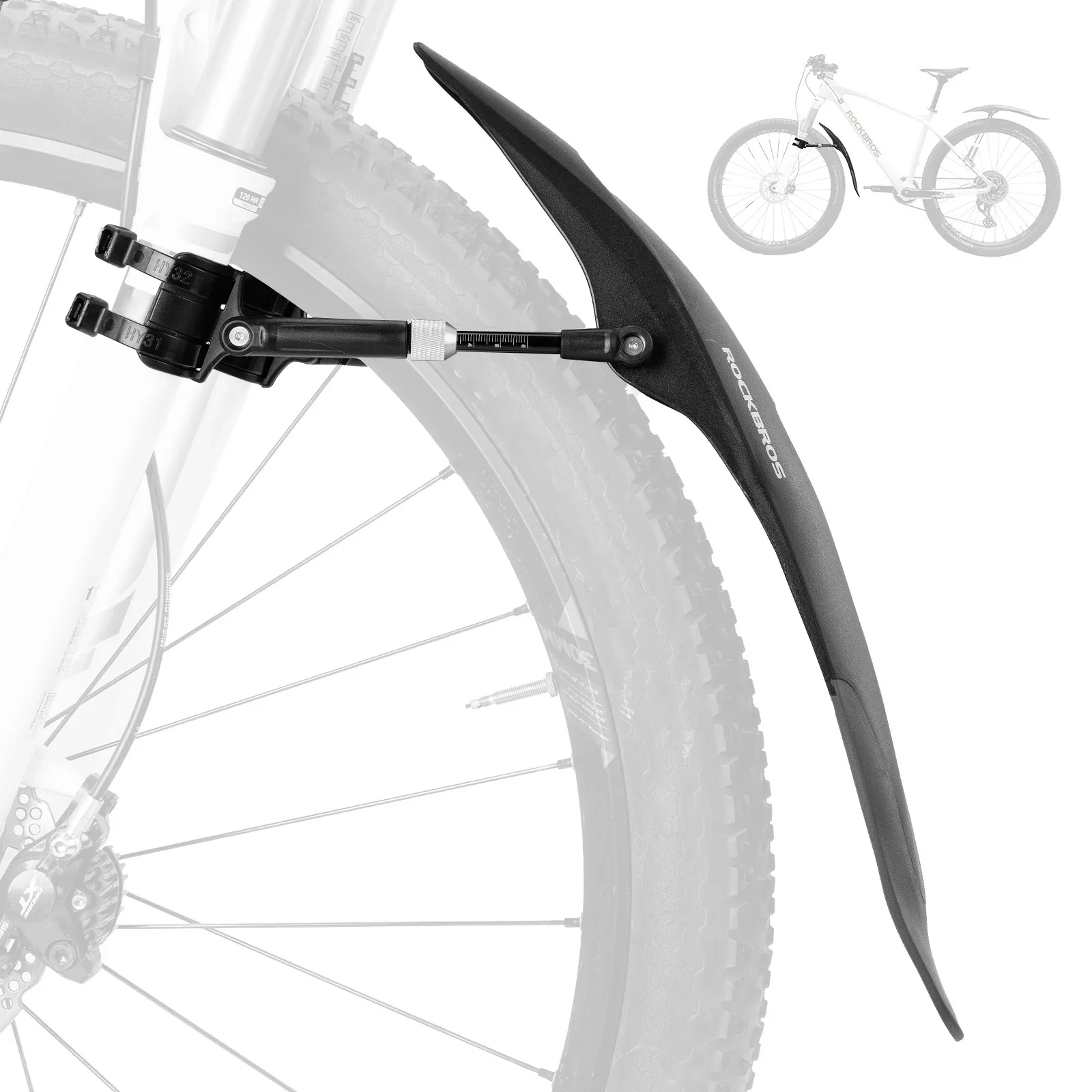 Fahrrad Schutzbleche Set Vorne/Hinten Flexible Fahrradschutzblech Verstellbar - Image 11