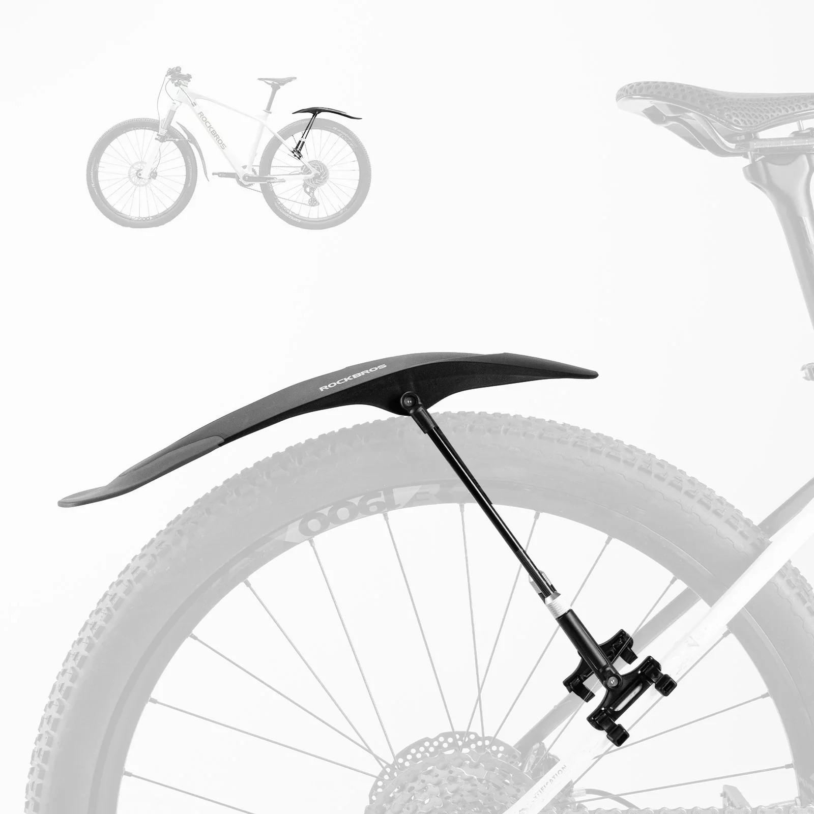 Fahrrad Schutzbleche Set Vorne/Hinten Flexible Fahrradschutzblech Verstellbar - Image 4