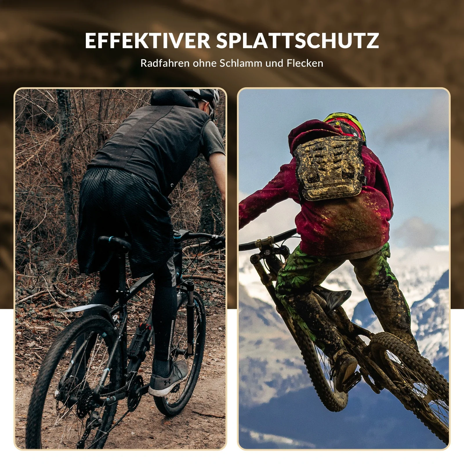 Fahrrad Schutzbleche Set Vorne/Hinten Flexible Fahrradschutzblech Verstellbar - Image 5