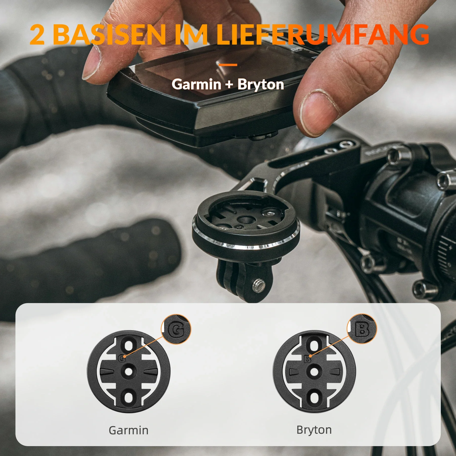 Fahrradcomputer Halterung für 31,8 mm Lenker, Garmin und Bryton - Image 3