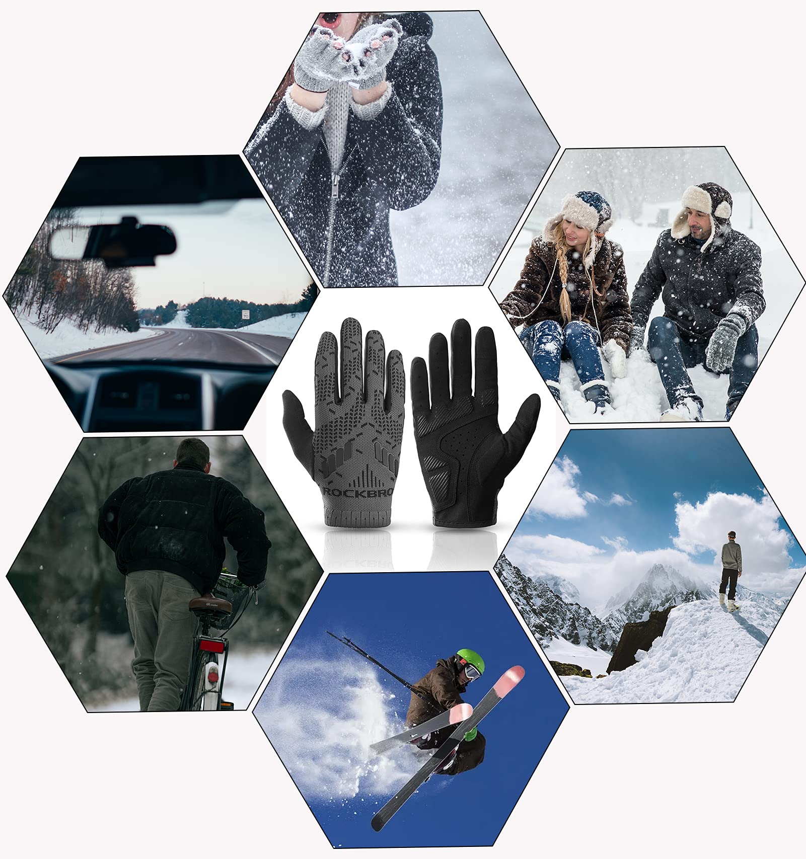 Fahrradhandschuhe Atmungsaktive Radsport Handschuhe M - Image 4
