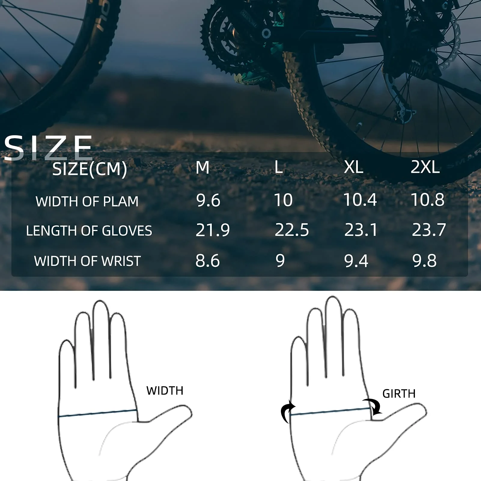 Fahrradhandschuhe Atmungsaktive Radsport Handschuhe M - Image 5