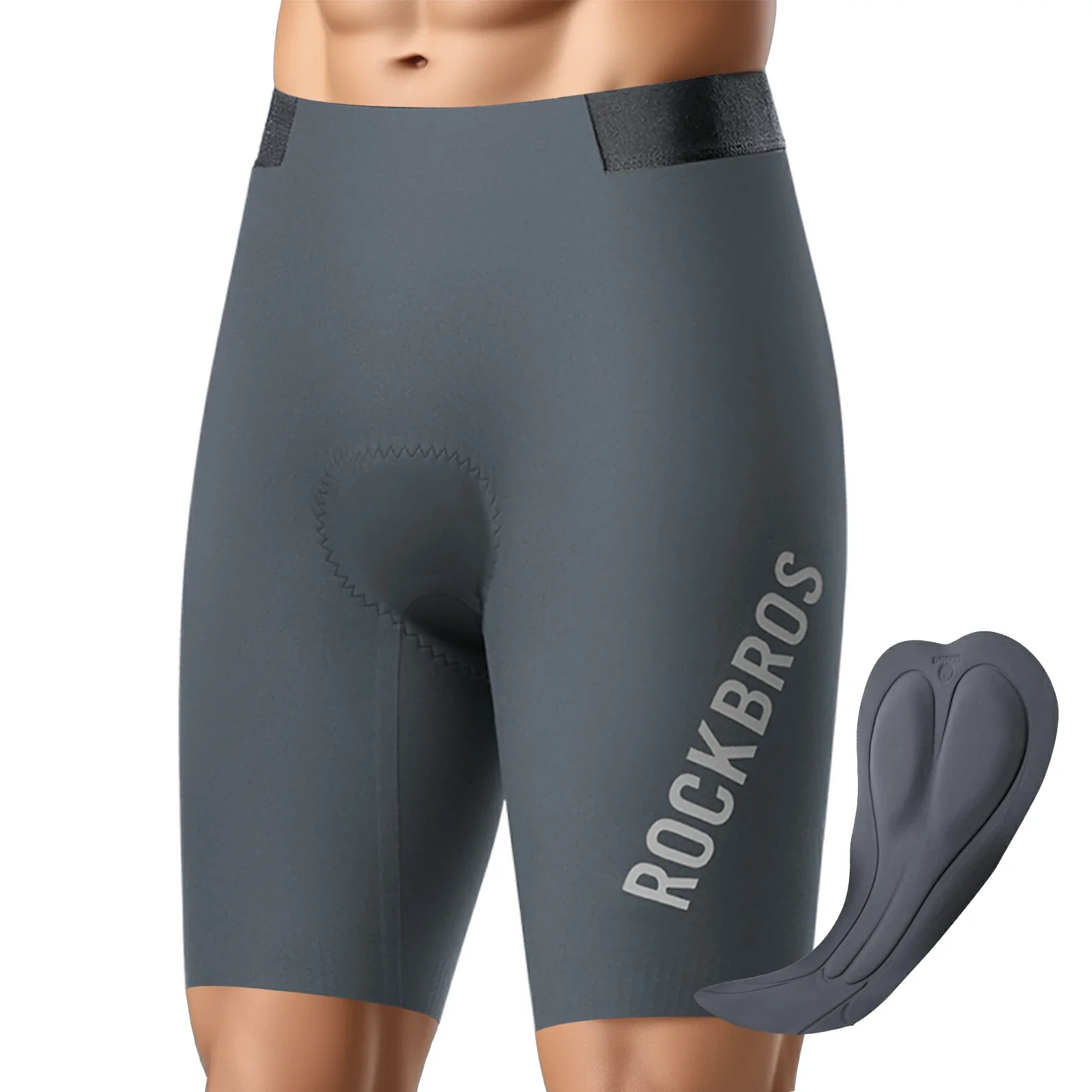 Fahrradhose Kurz Herren, Gepolstert 3D Schnitt Radlerhose - Image 2