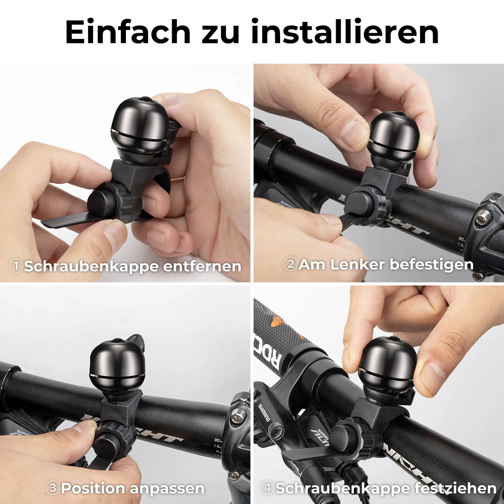 Fahrradklingel Klassisch Fahrradglocke Laut Klingel für 20–31 mm - Image 4