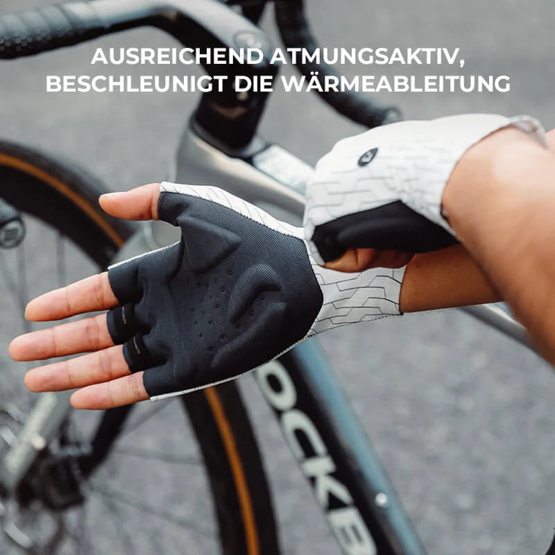 Halbfinger Fahrradhandschuhe Atmungsaktiv Stoßdämpfung Sommer S372 - Image 2