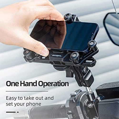 Handyhalterung Motorrad Universal Handyhalter Fahrrad mit Stoßdämpfer für 4.9-7.3 Zoll Smartphone - Image 3