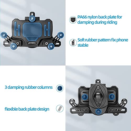 Handyhalterung Motorrad Universal Handyhalter Fahrrad mit Stoßdämpfer für 4.9-7.3 Zoll Smartphone - Image 4