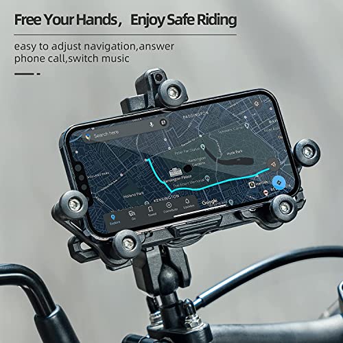 Handyhalterung Motorrad Universal Handyhalter Fahrrad mit Stoßdämpfer für 4.9-7.3 Zoll Smartphone - Image 6