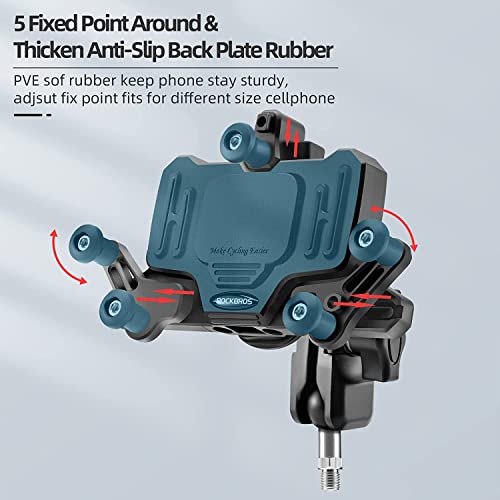 Handyhalterung Motorrad Universal Handyhalter Fahrrad mit Stoßdämpfer für 4.9-7.3 Zoll Smartphone - Image 7