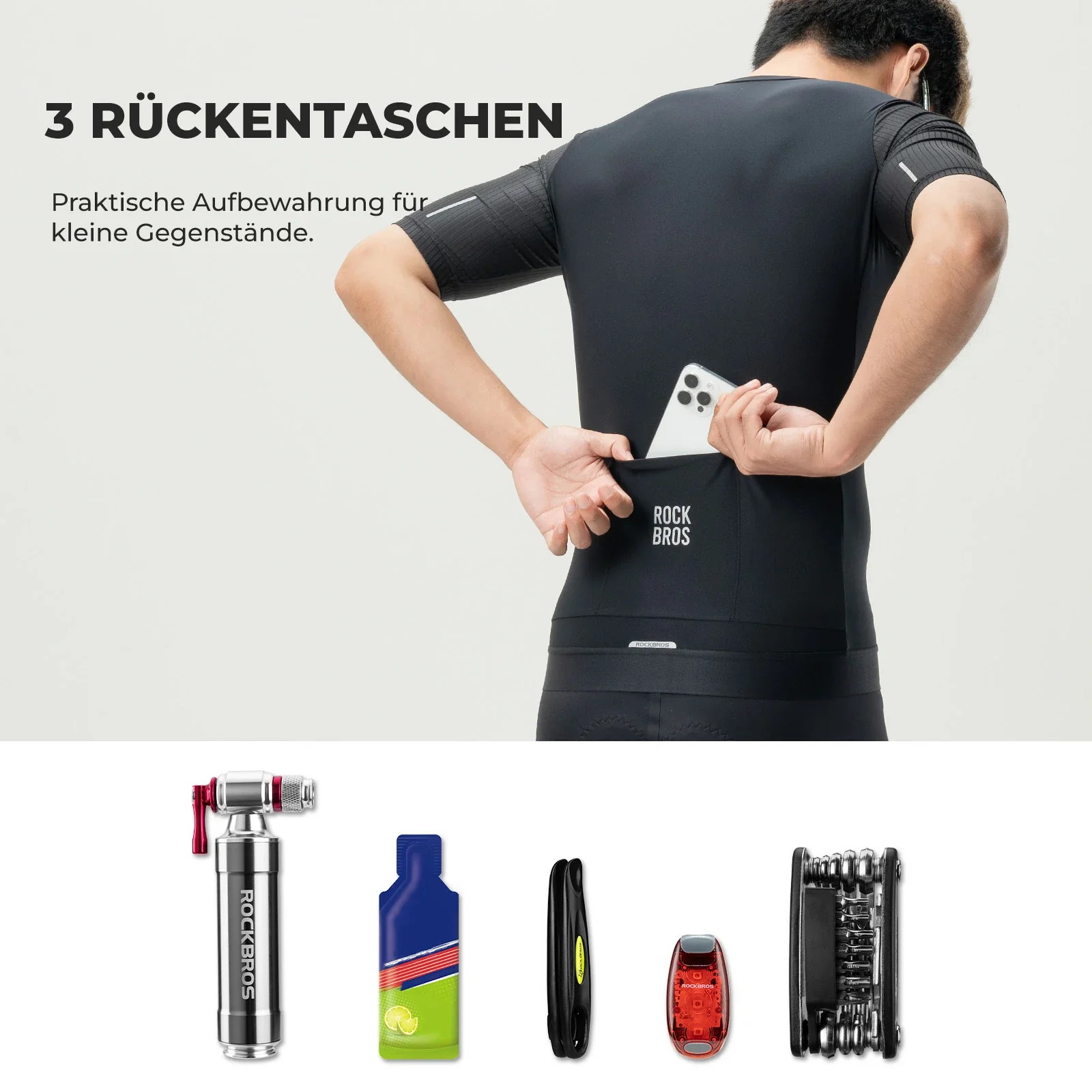 Herren Fahrradtrikot Kurzarm – Atmungsaktiv, Reflektierend - Image 10