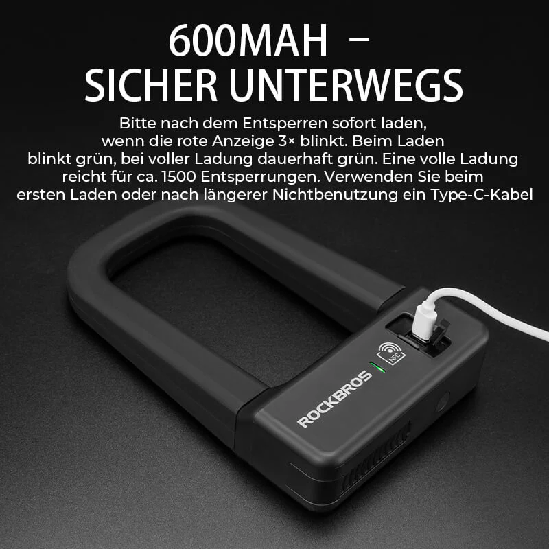 Intelligentes NFC Fahrradschloss Wasserdicht - Image 4
