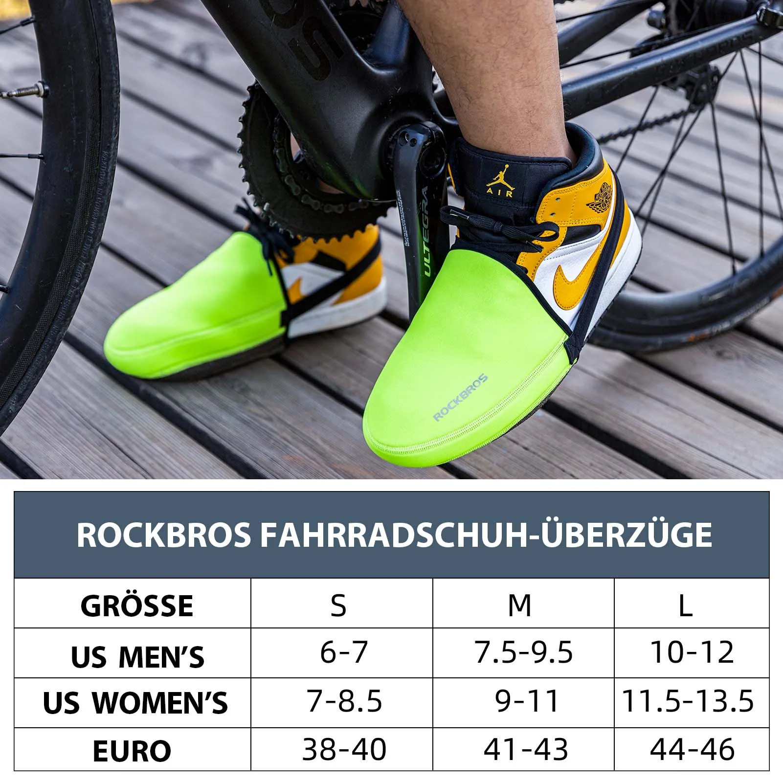 ROCKBROS Radsport Überschuhe Wasserabweisend Kevlar Fahrrad Shoe Cover - Image 9