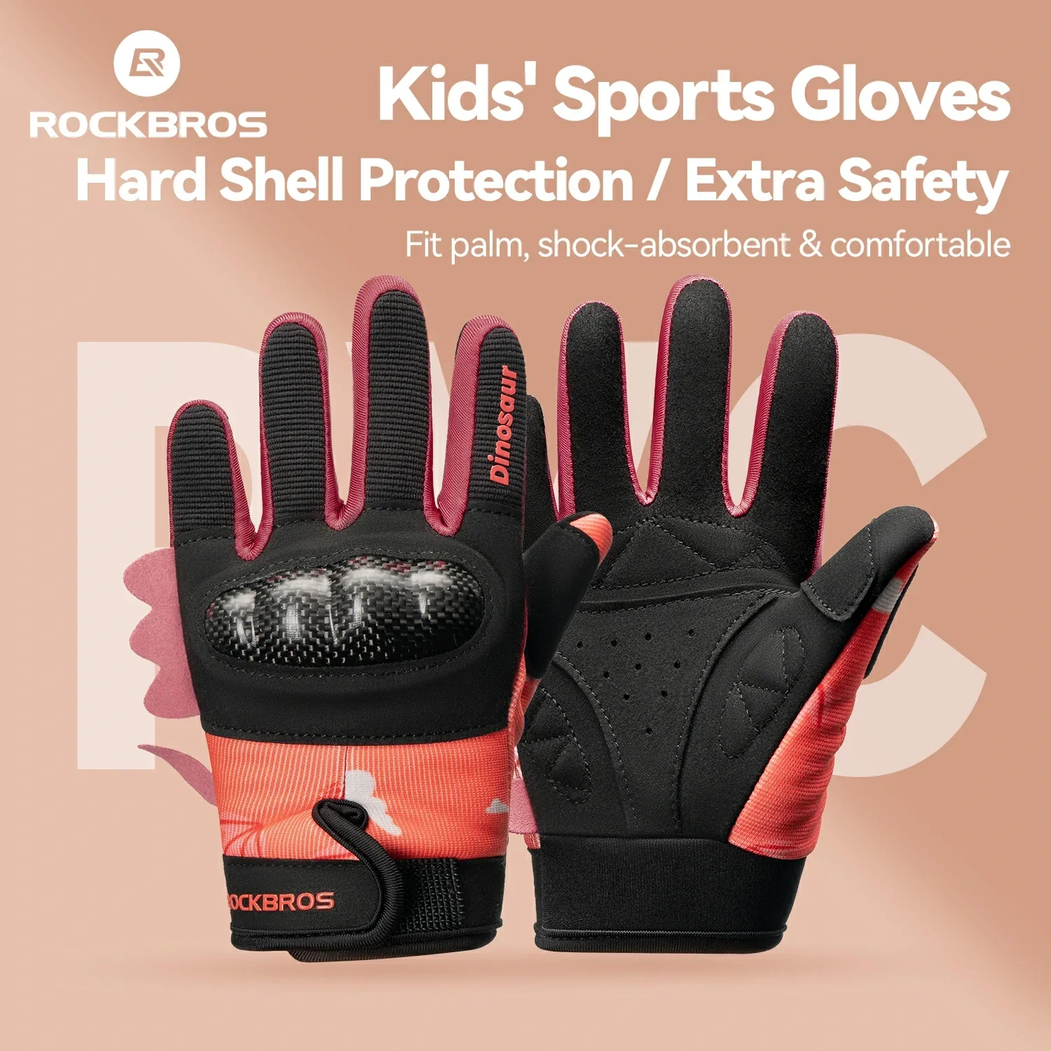 Kinder Fahrradhandschuhe Ganzfinger mit Hard Shell Schutz - Image 8