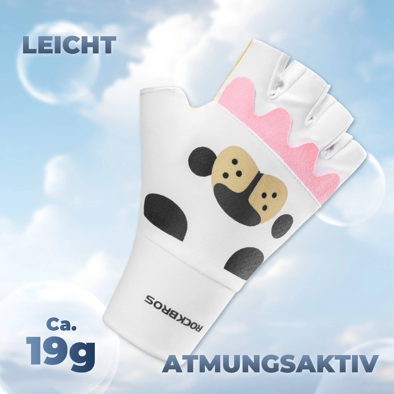 Kinder Halbfinger Fingerlose Fahrradhandschuhe - Image 10