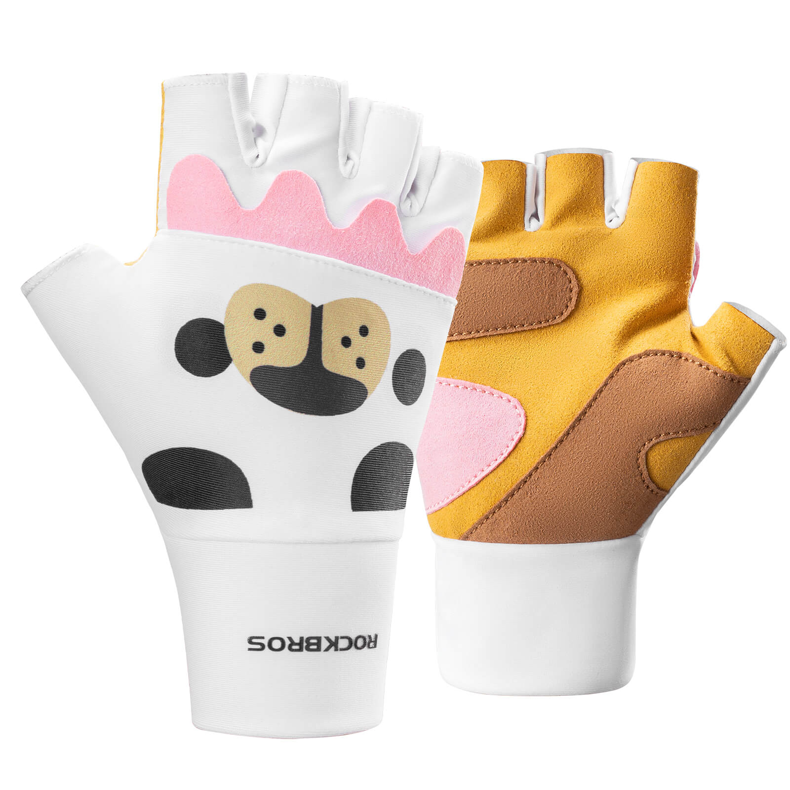 Kinder Halbfinger Fingerlose Fahrradhandschuhe - Image 2