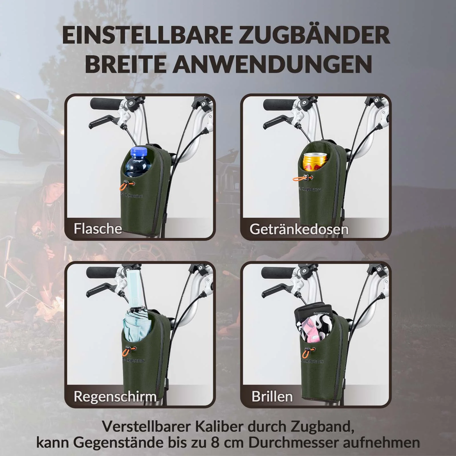 Lenkertasche Flaschentasche Trinkflaschenhalter Multifunktionales Design - Image 12