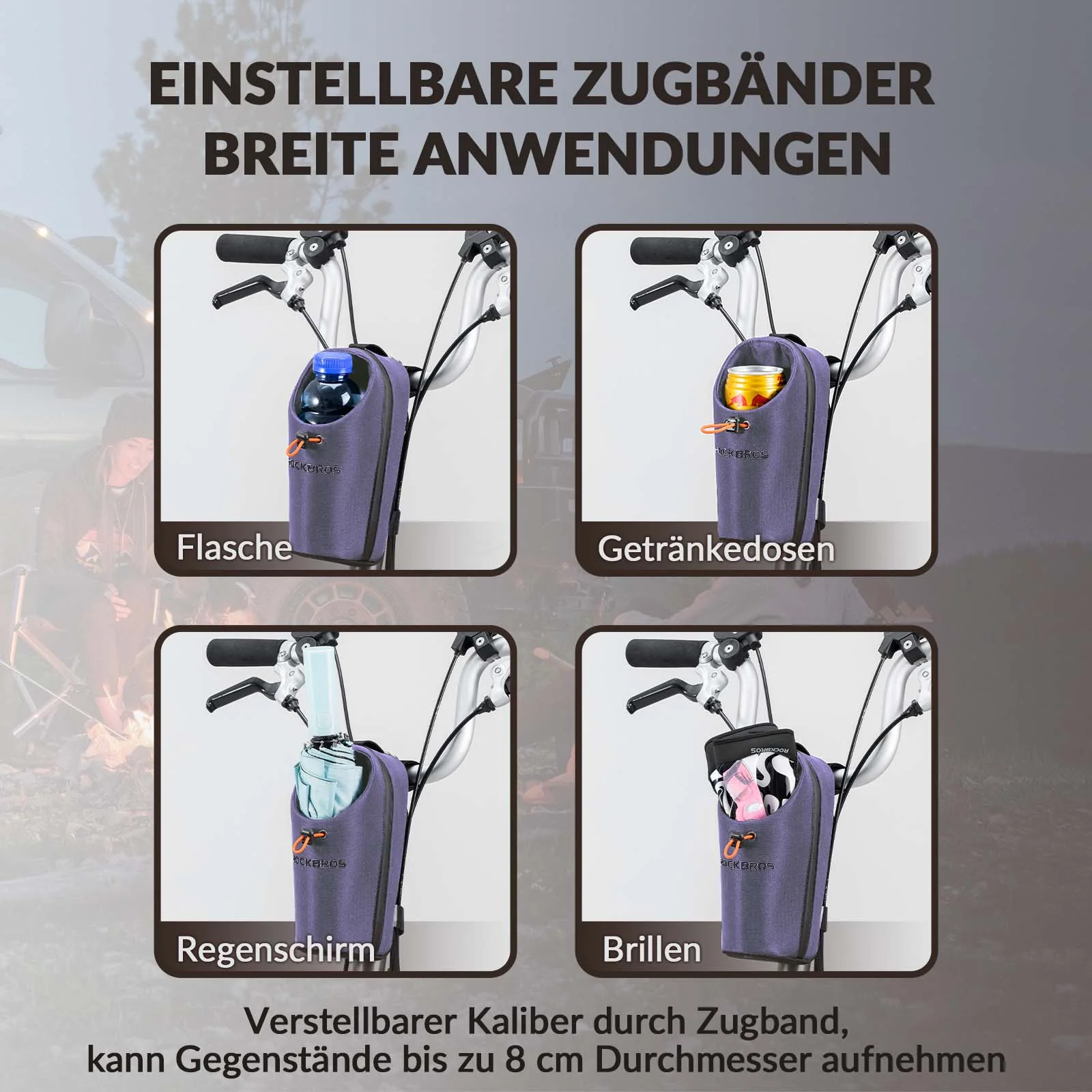 Lenkertasche Flaschentasche Trinkflaschenhalter Multifunktionales Design - Image 19