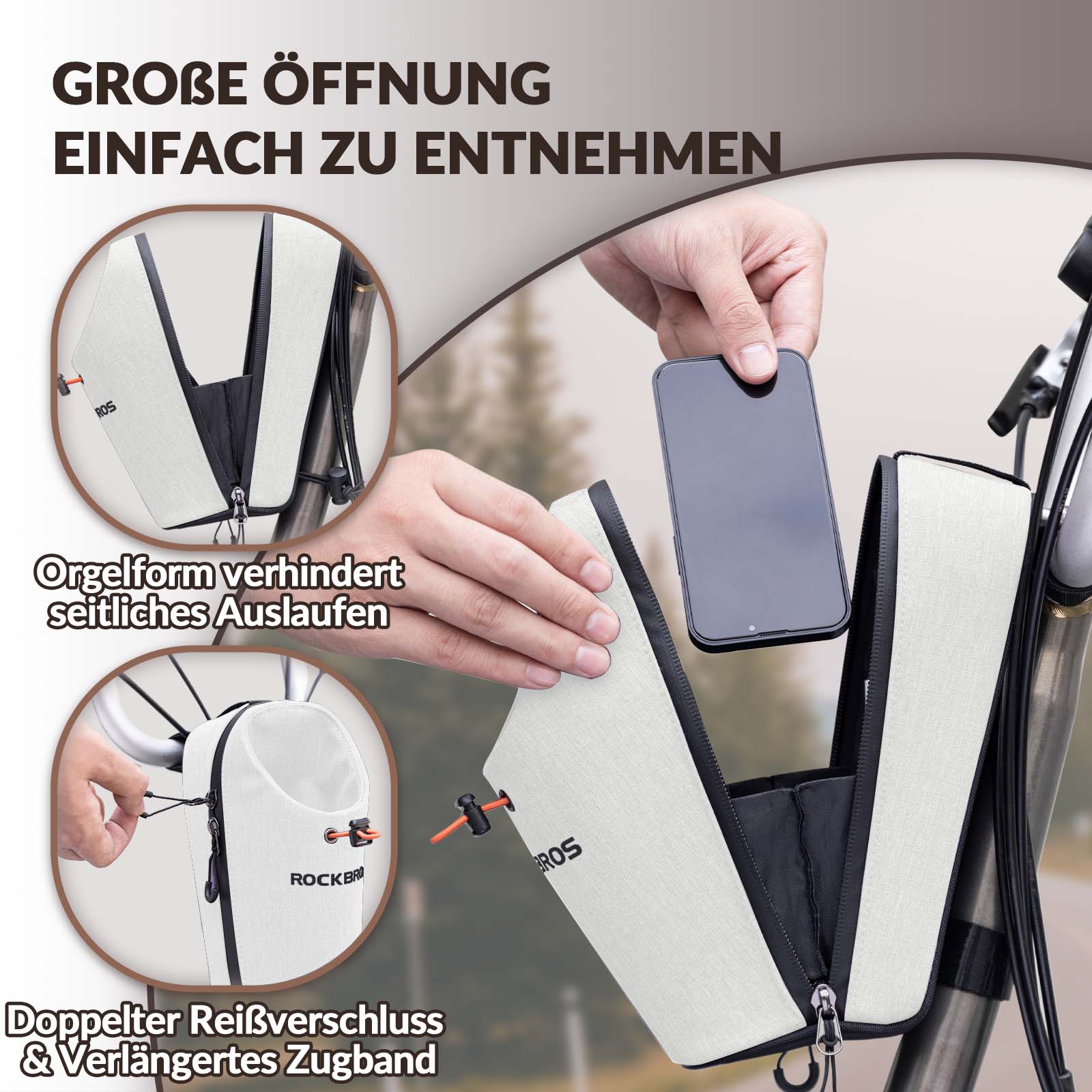 Lenkertasche Flaschentasche Trinkflaschenhalter Multifunktionales Design - Image 23