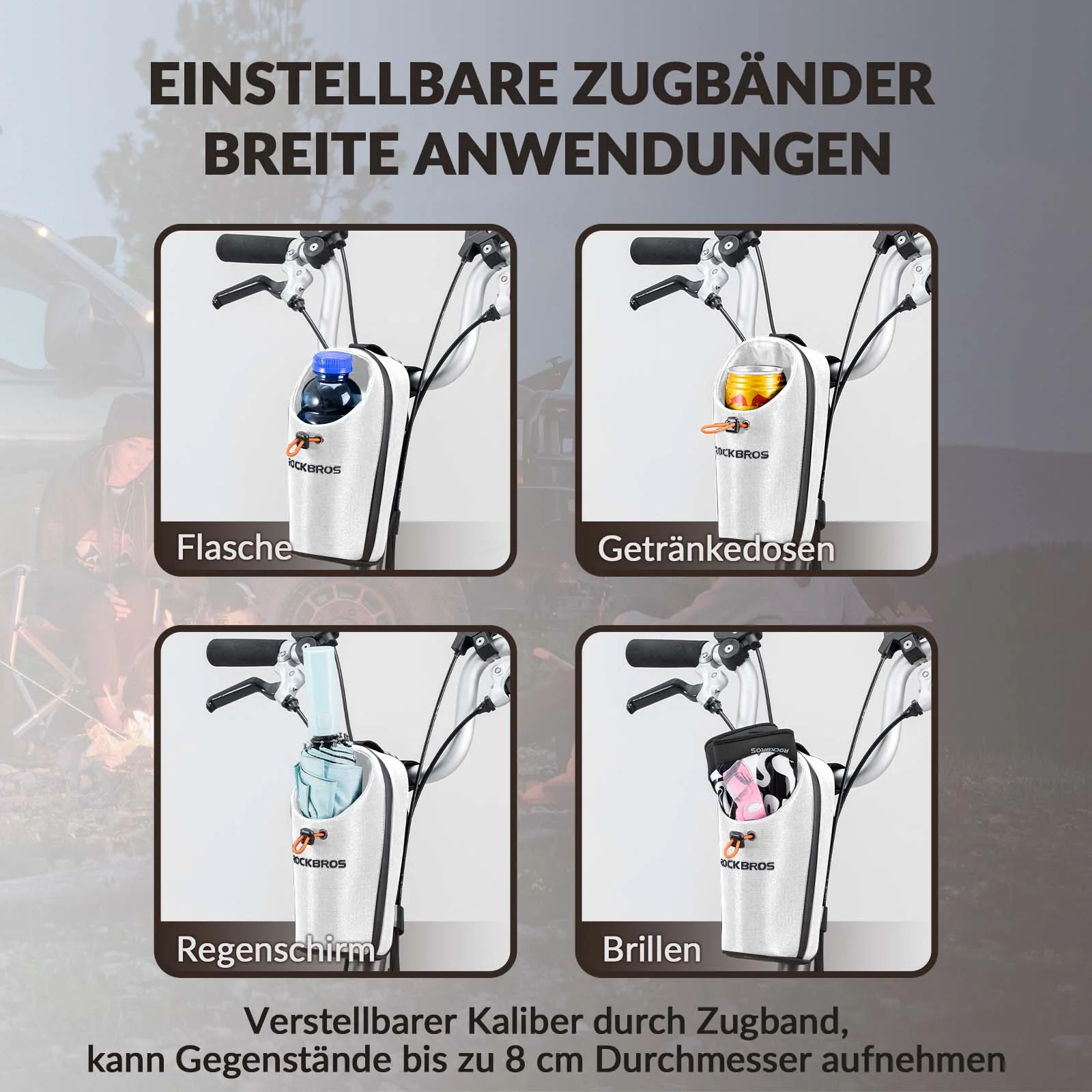 Lenkertasche Flaschentasche Trinkflaschenhalter Multifunktionales Design - Image 25