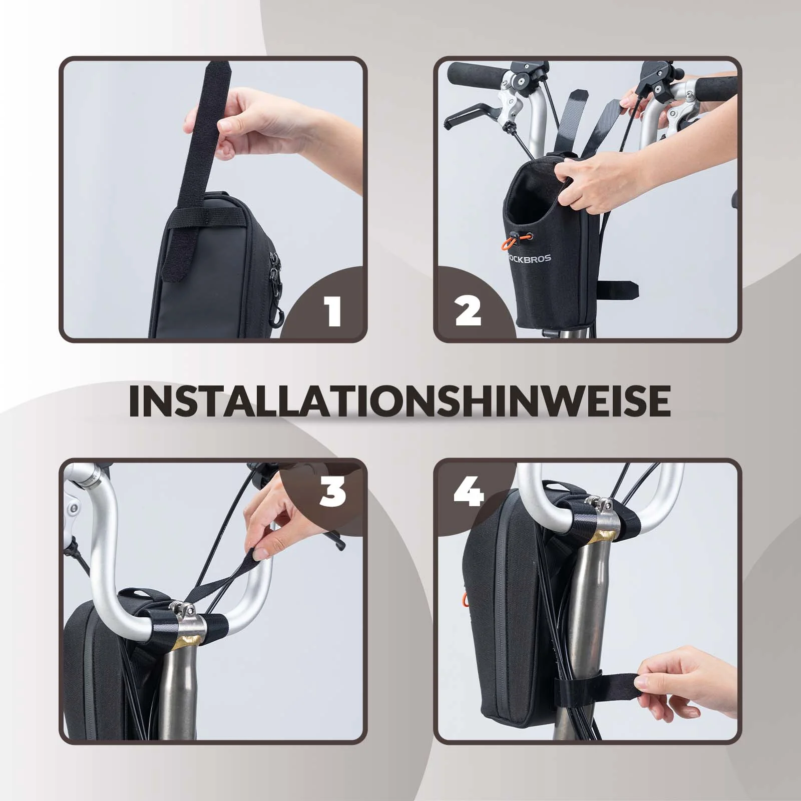 Lenkertasche Flaschentasche Trinkflaschenhalter Multifunktionales Design - Image 8