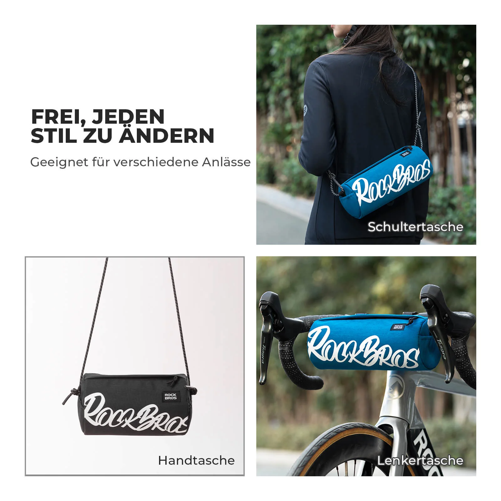 Lenkertasche Klein mit Schultergurt 2L/3,6L - SketchRide Series - Image 11