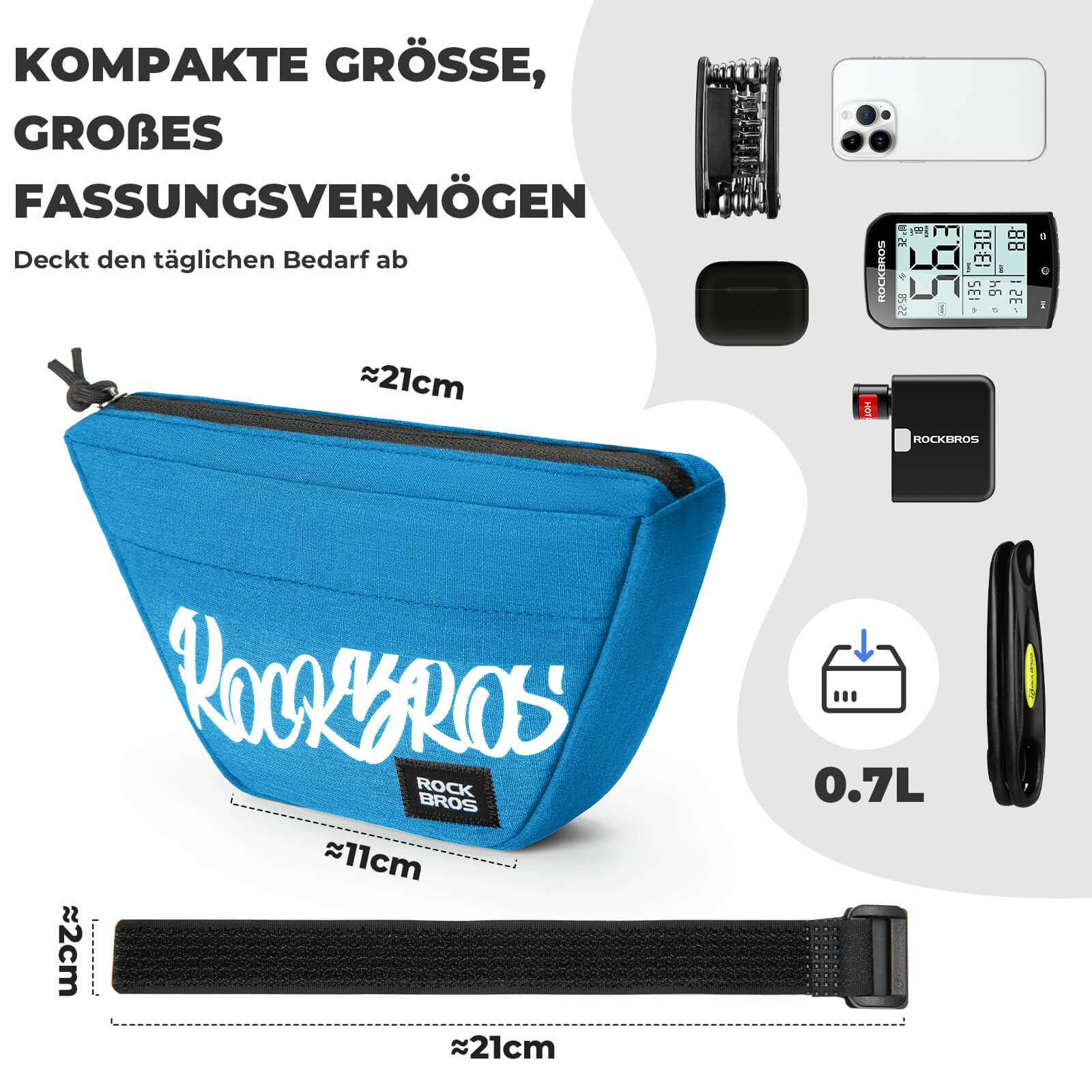 Lenkertasche Leicht Kompakt 0,7L - SketchRide Series - Image 4