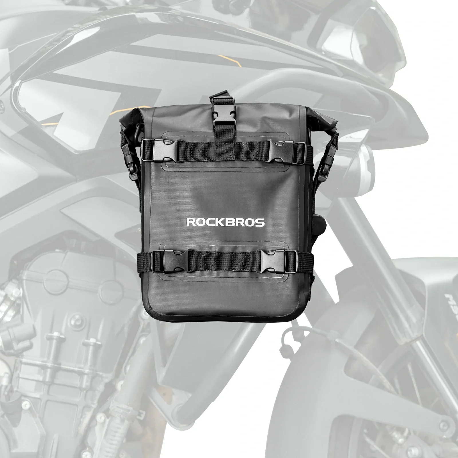 Motorradtaschen 100% Wasserdicht 5L, Seitentasche Motorrad mit Schultergurt