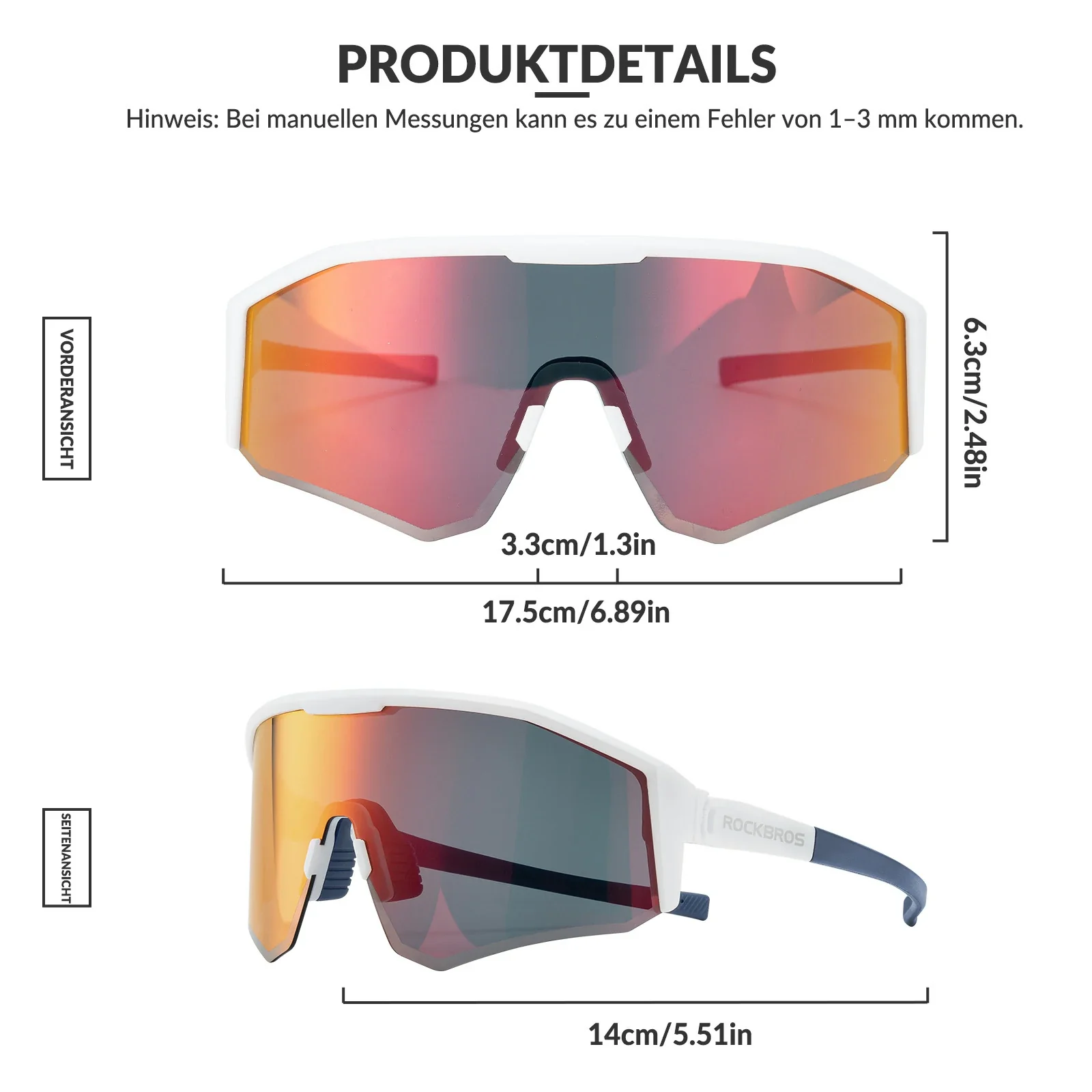 Polarisierte Fahrradbrille mit Verstellbaren BĂŒgeln - Image 6