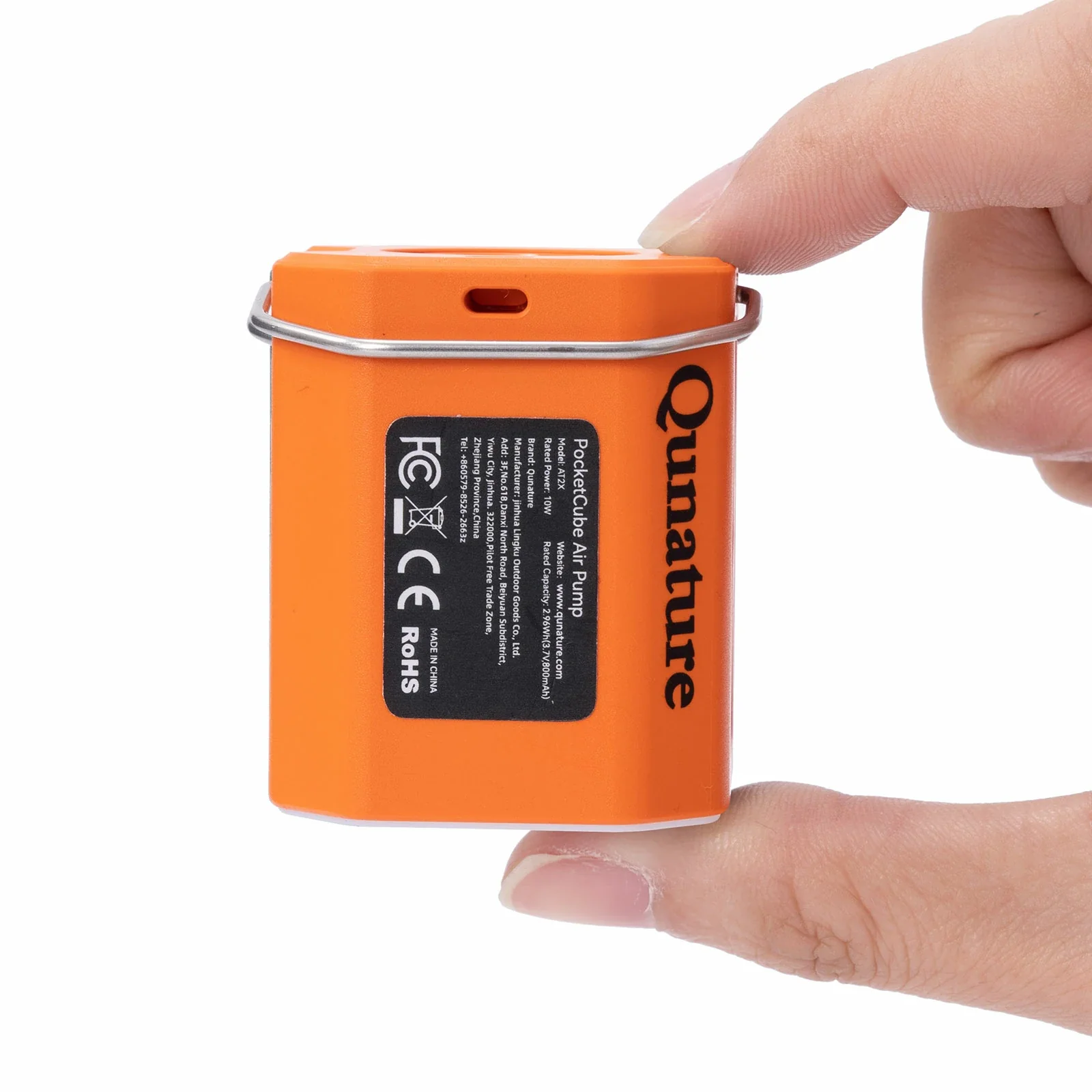 Qunature Mini Elektrische Luftpumpe, Tragbare Ultraleichte 45g Pump mit USB Schnellladung 5 Luftdüse - Image 2