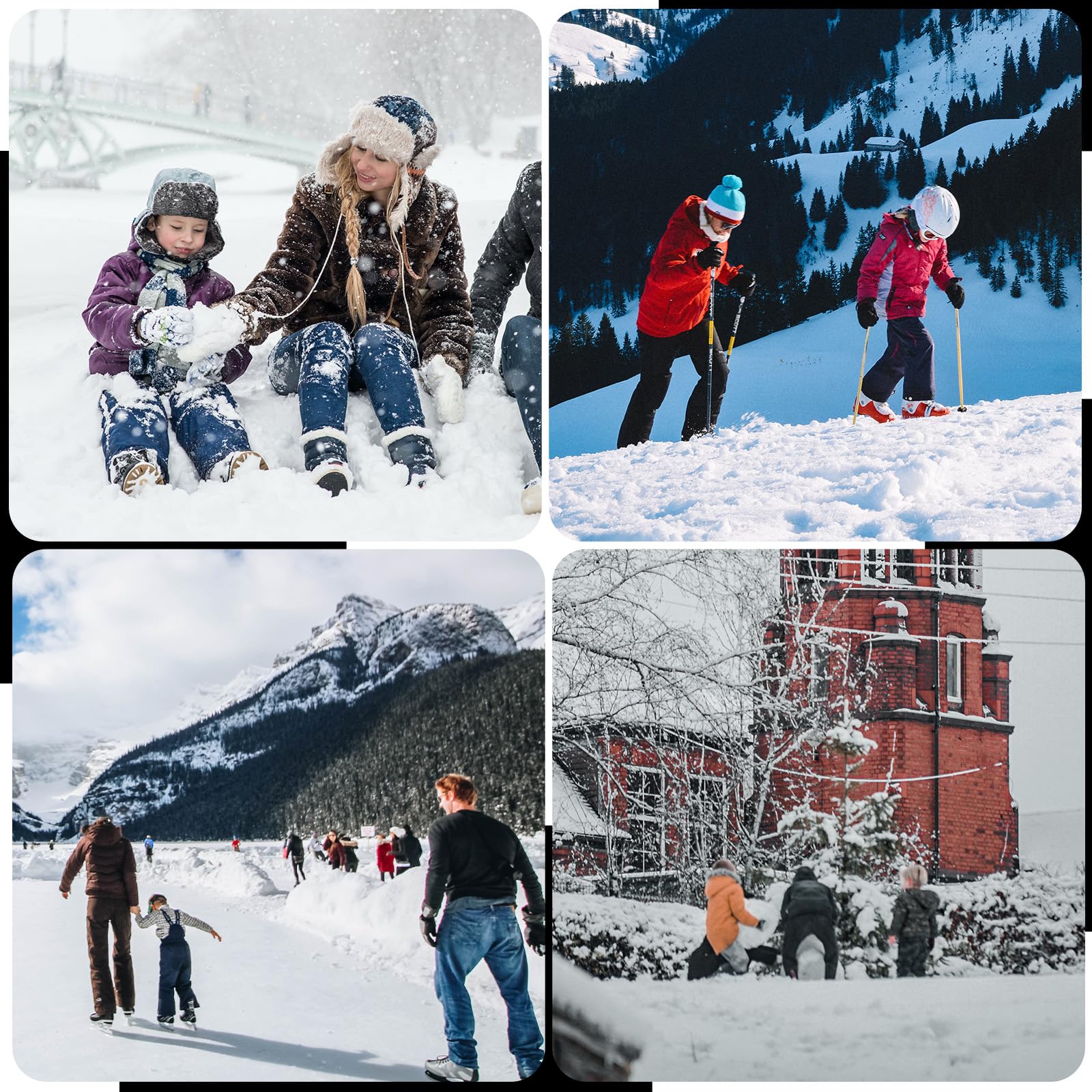 Qunature Skisocken Kinder Thermosocken 1 Paar für Winter-Sports aus Merinowolle - Image 17