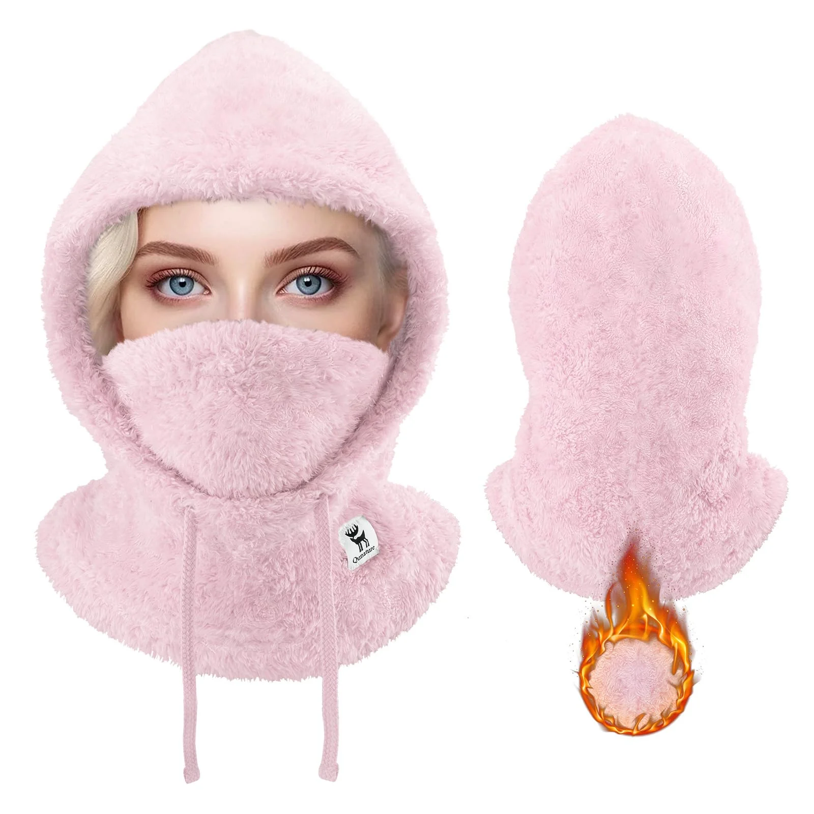 Qunature Sturmhaube Winter Warme Balaclava Thermo Winddichte Sturmmaske Skimaske - Image 16