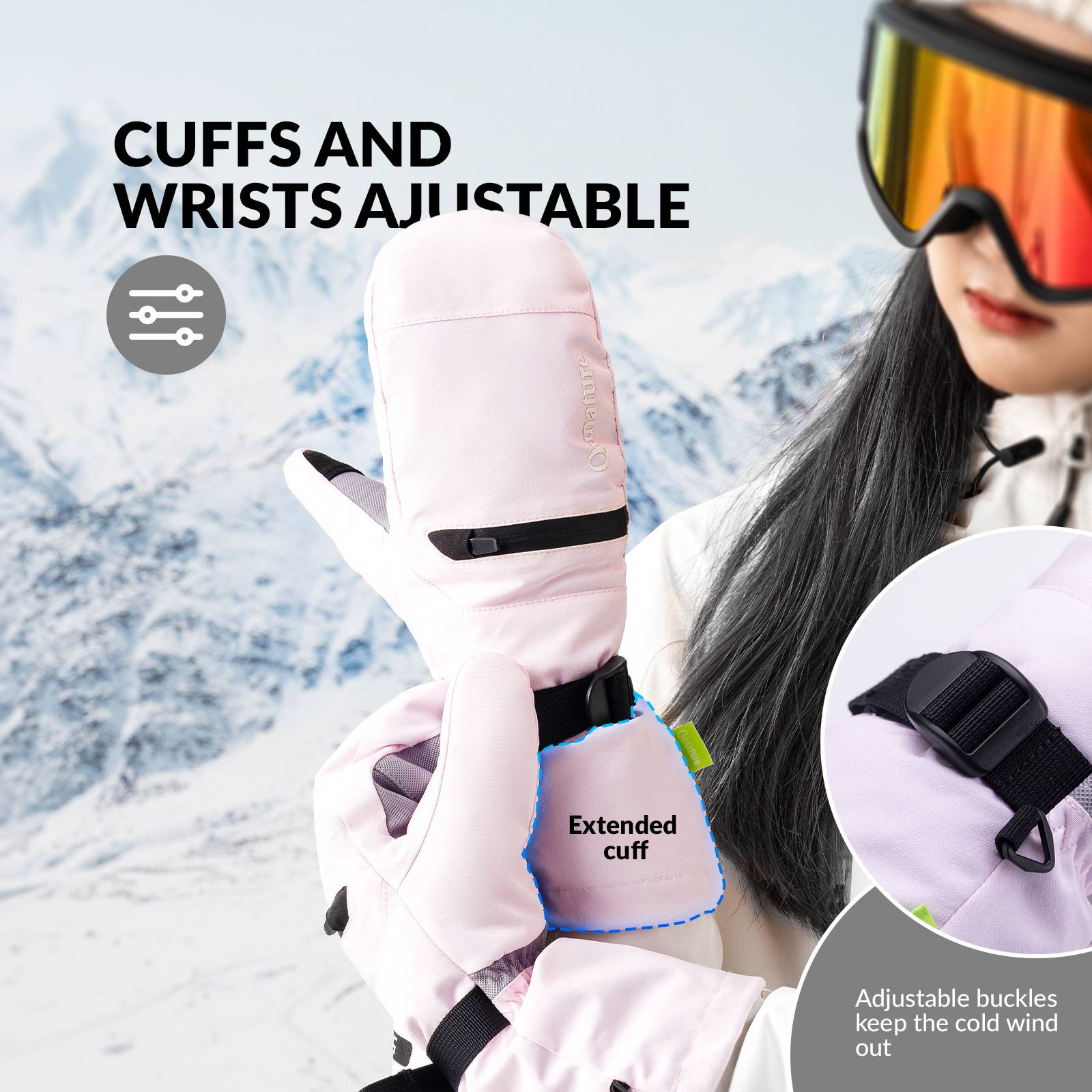 Qunature Wasserdichte Skihandschuhe XS-XL - Image 18
