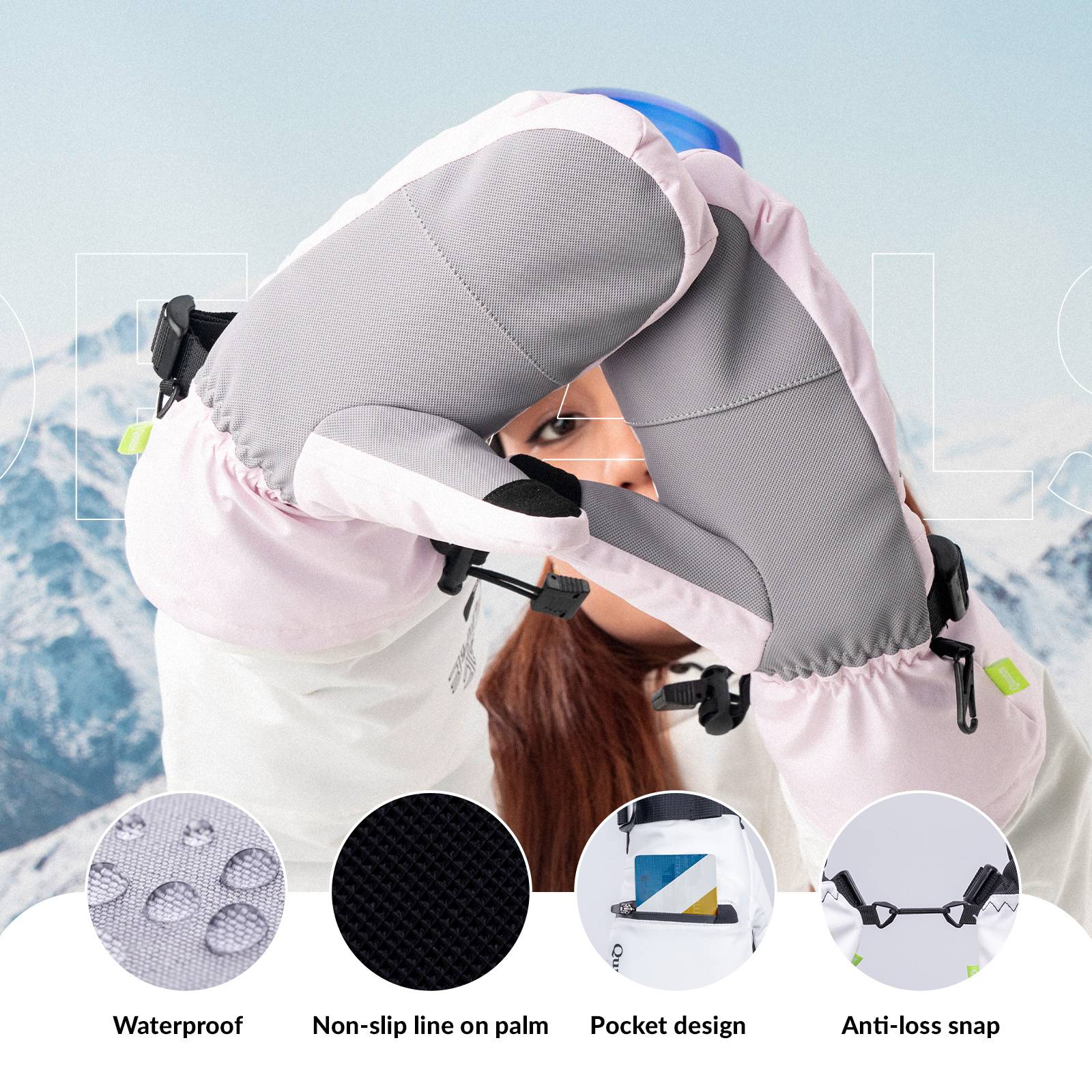 Qunature Wasserdichte Skihandschuhe XS-XL - Image 19