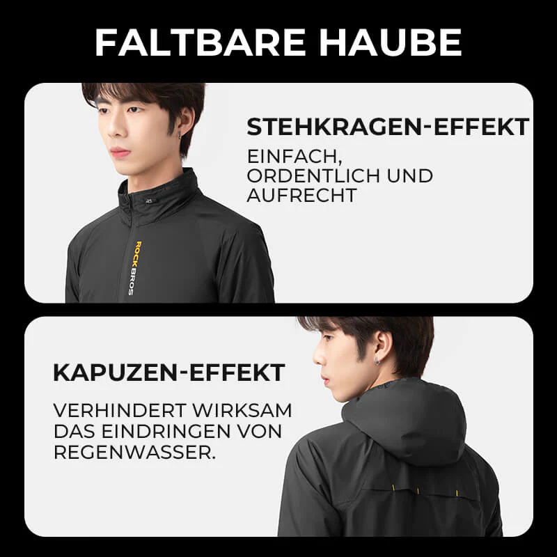 Radsport Fahrradjacke Regenjacke Wasserabweisend Leicht - Image 5