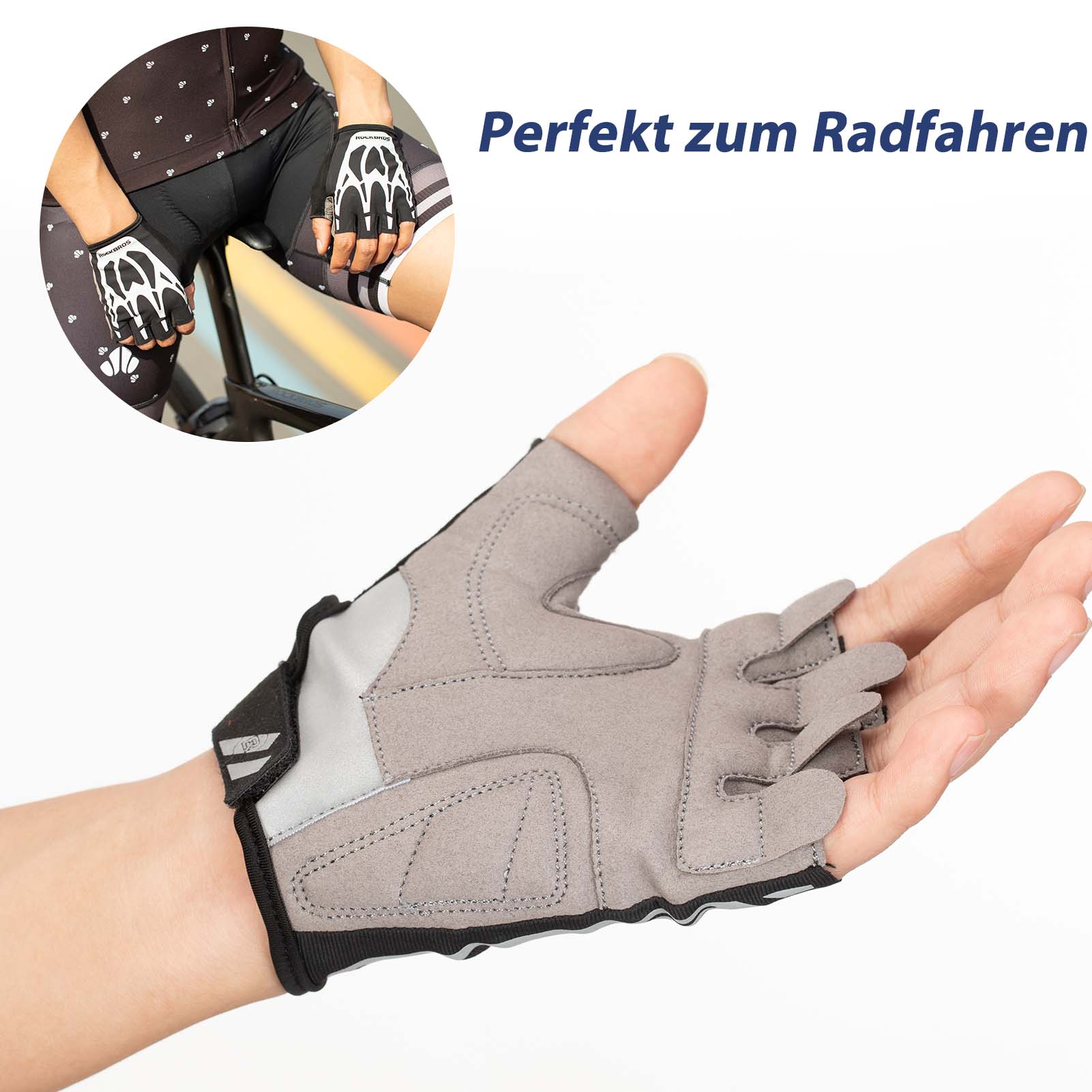 Radsport Touchscreen Fingerlose Handschuhe Frühling - Image 4