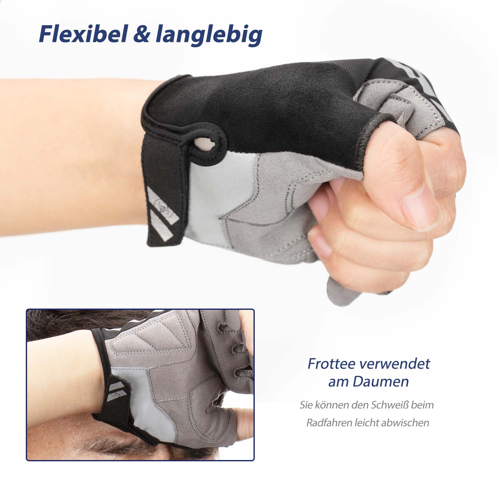 Radsport Touchscreen Fingerlose Handschuhe Frühling - Image 7
