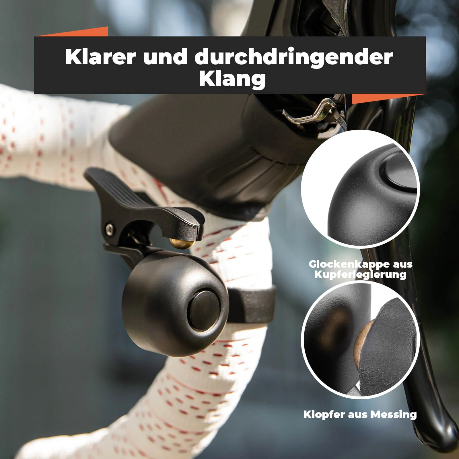 Rennrad Fahrradklingel für gebogene Lenker 27-30 mm - Image 7