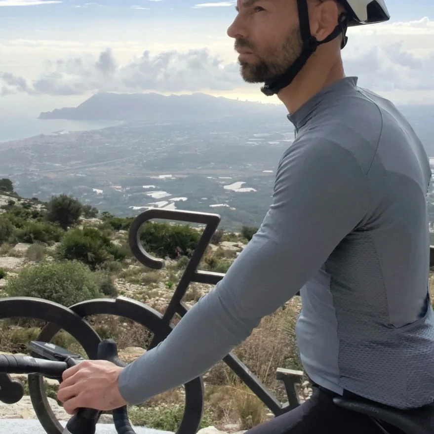 ROAD TO SKY Langarm-Radtrikot Herren Jersey Gelb/Blau - Image 13