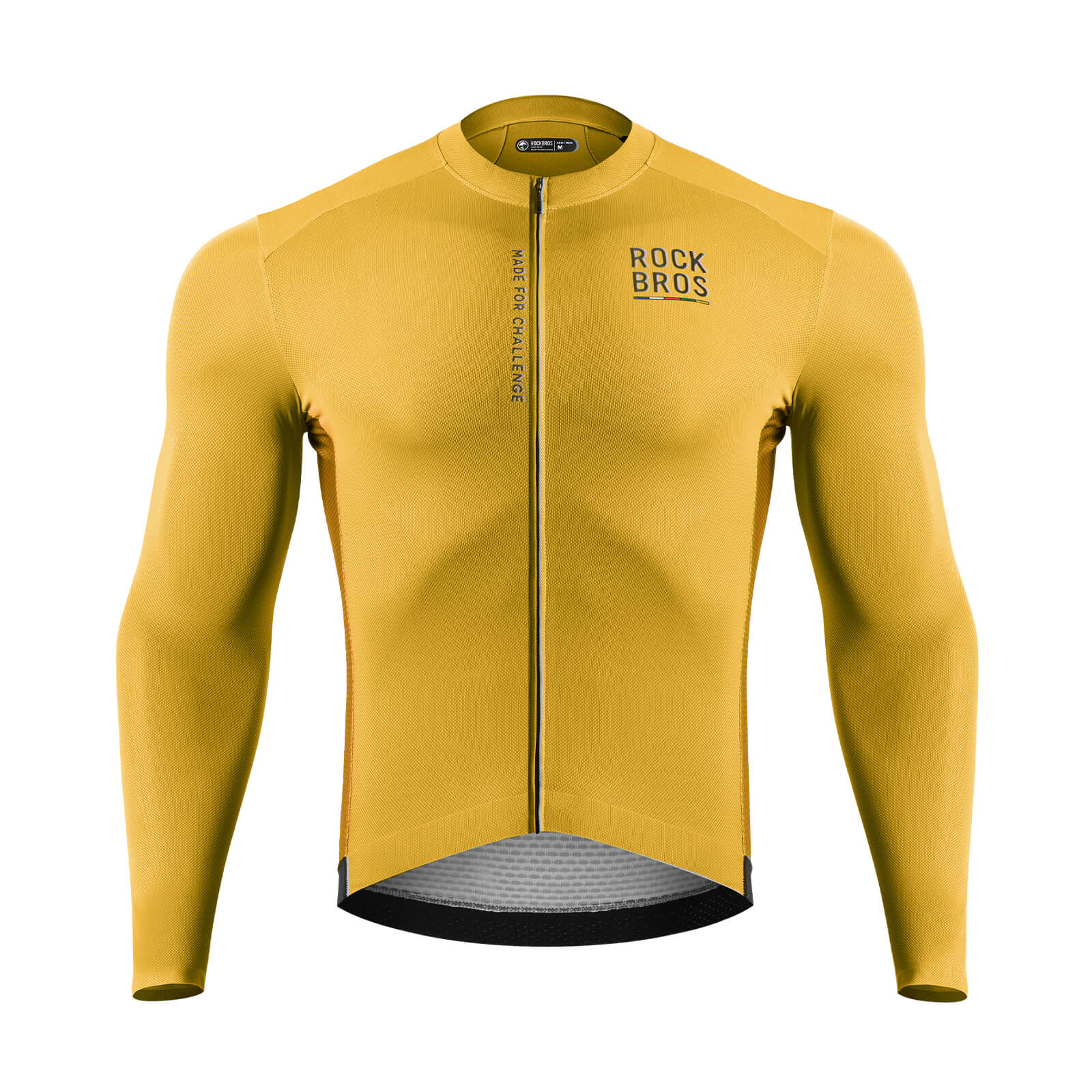 ROAD TO SKY Langarm-Radtrikot Herren Jersey Gelb/Blau - Image 2