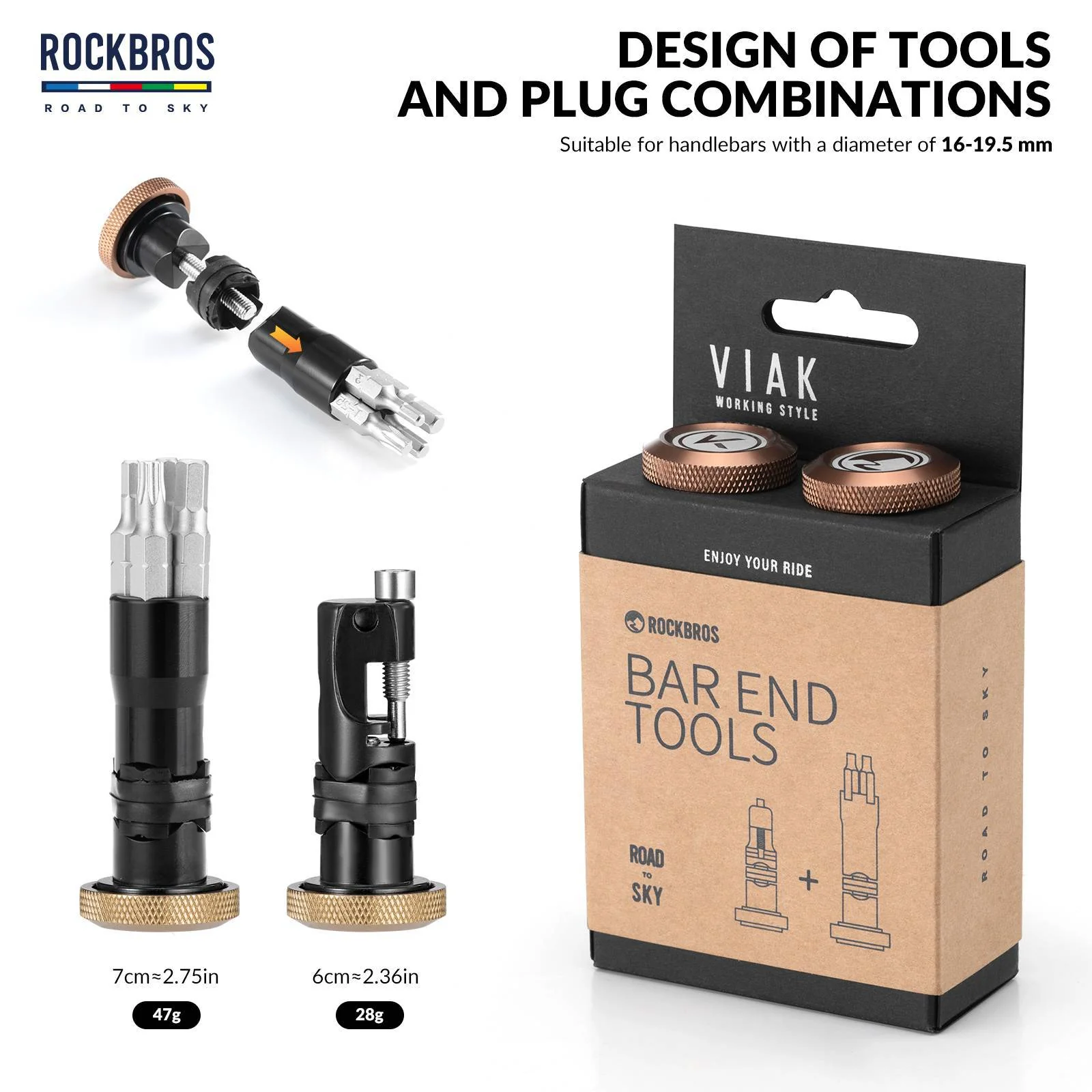 ROAD TO SKY Multifunktional 6 in 1 Reparatur Kit Werkzeug mit Kettenabzieher - Image 10