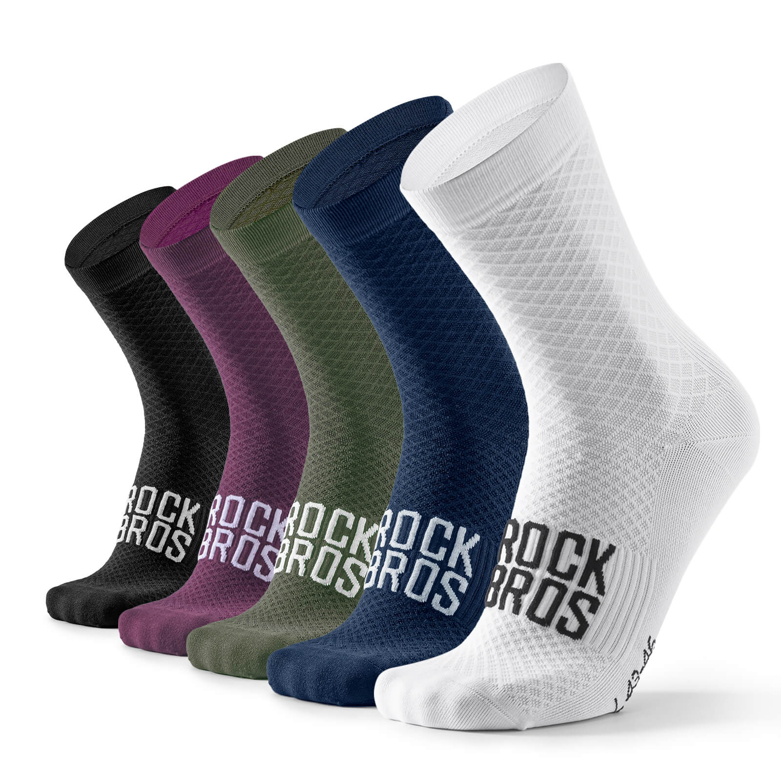 ROAD TO SKY Sportsocken Baumwolle Atmungsaktive Laufsocken für MTB & Rennrad - Image 2