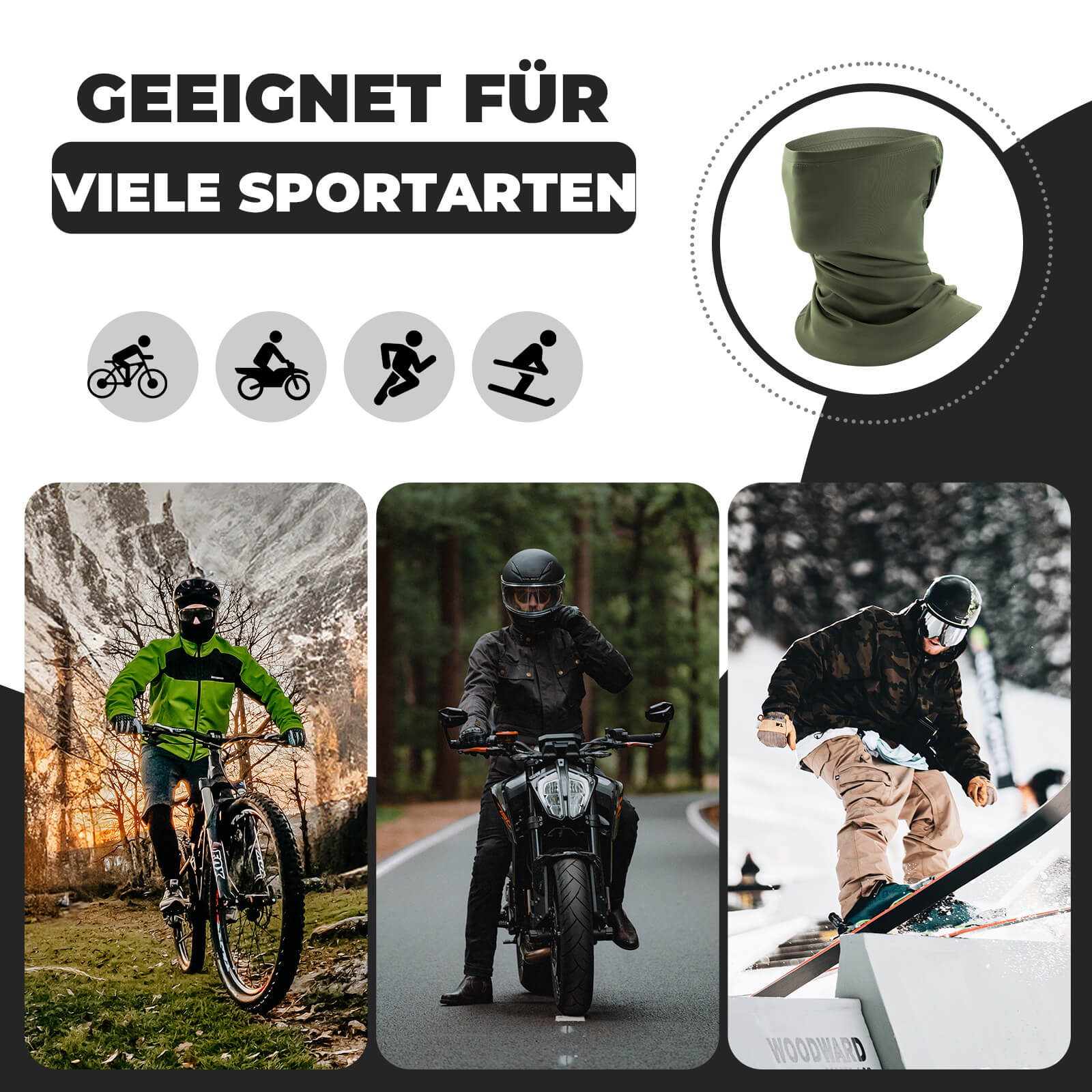 ROAD TO SKY Sturmhaube Schlauchtuch - Image 7