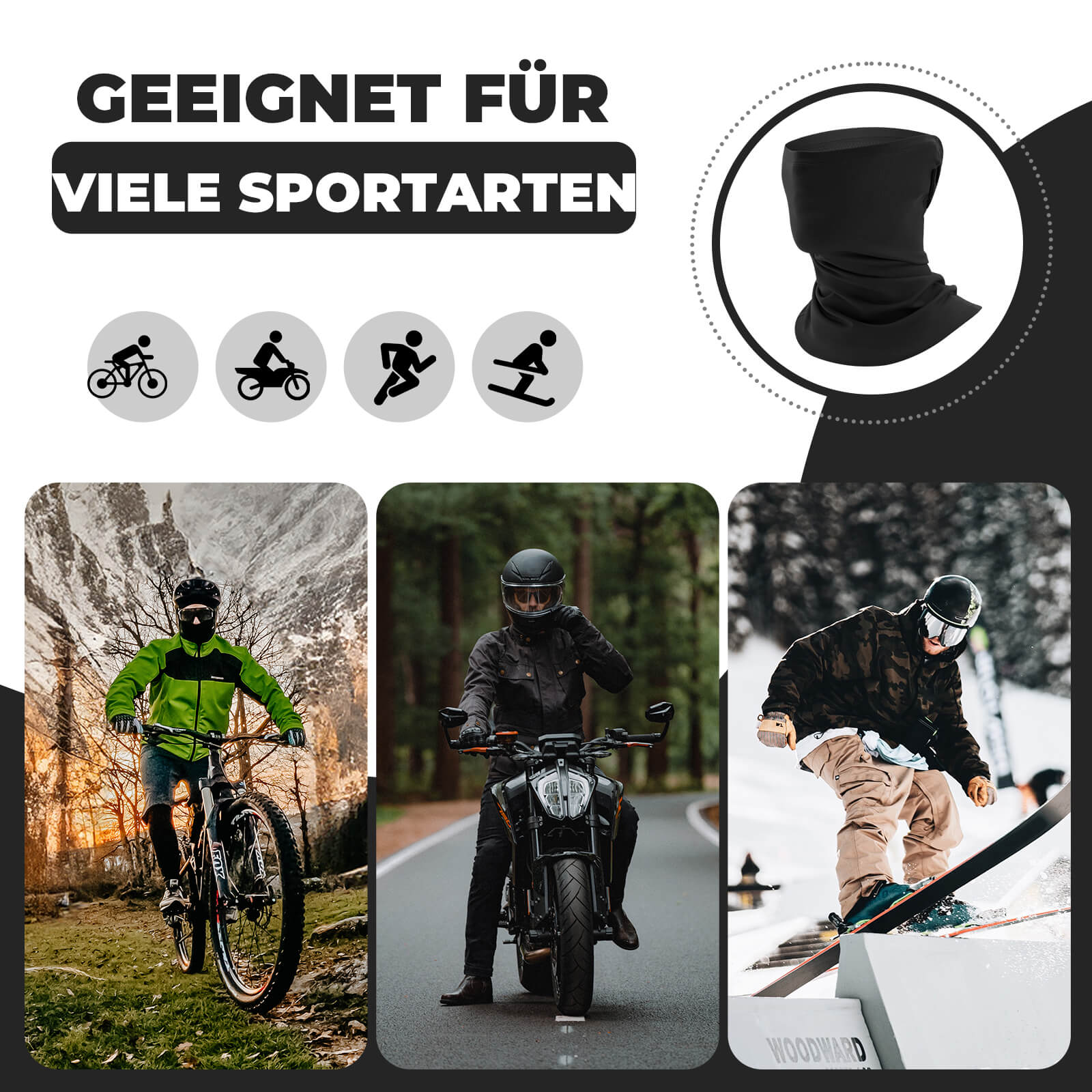 ROAD TO SKY Sturmhaube Schlauchtuch - Image 9